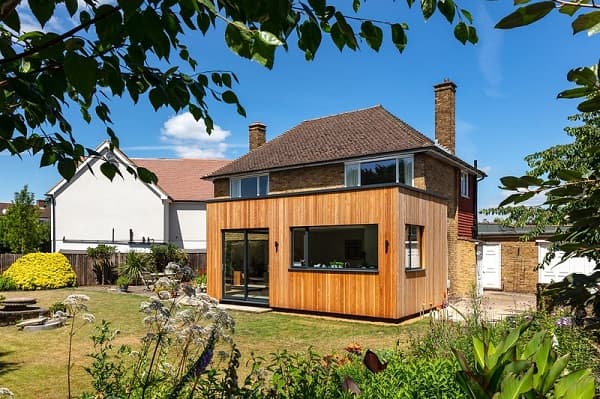 wooden rear extension